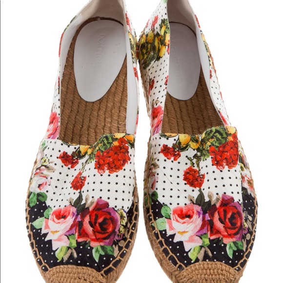 💯 Dolce & Gabbana floral espadrilles - EUC - Picture 3 of 5